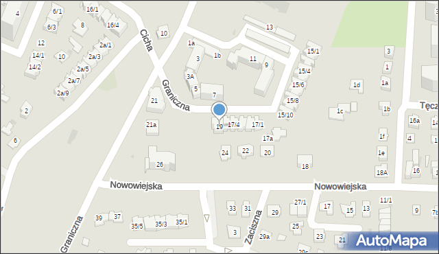 Rzeszów, Graniczna, 19, mapa Rzeszów