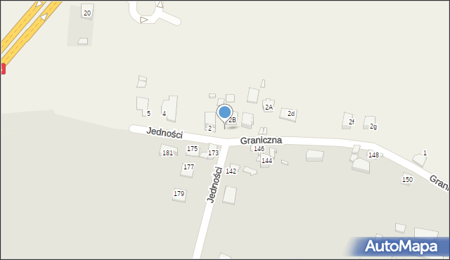 Sarnów, Graniczna, 2c, mapa Sarnów