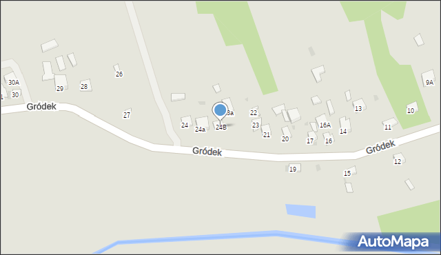 Sędziszów, Gródek, 24B, mapa Sędziszów