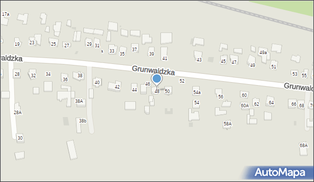 Sędziszów Małopolski, Grunwaldzka, 48, mapa Sędziszów Małopolski