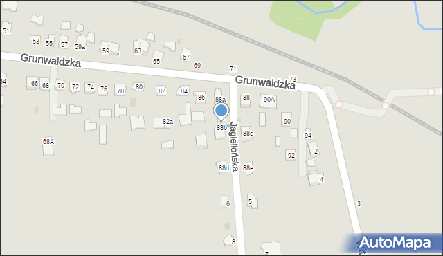 Sędziszów Małopolski, Grunwaldzka, 88b, mapa Sędziszów Małopolski