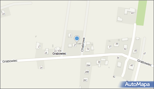 Sieborowice, Grabowiec, 29, mapa Sieborowice