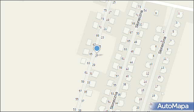 Siekierki Wielkie, Grabowa, 27, mapa Siekierki Wielkie