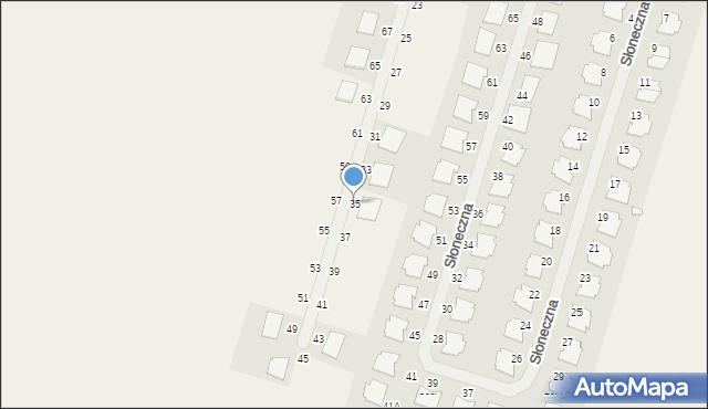 Siekierki Wielkie, Grabowa, 35, mapa Siekierki Wielkie