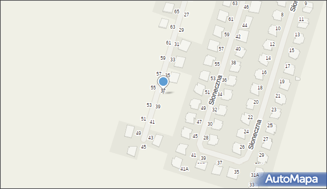 Siekierki Wielkie, Grabowa, 37A, mapa Siekierki Wielkie