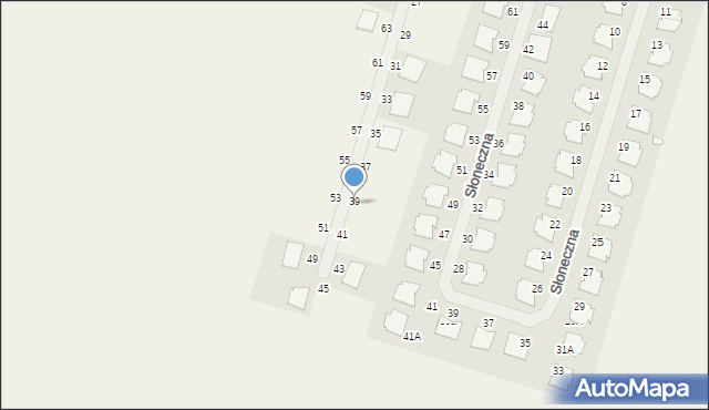 Siekierki Wielkie, Grabowa, 39, mapa Siekierki Wielkie