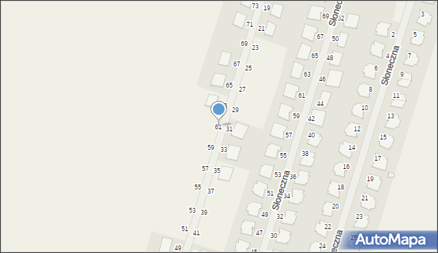 Siekierki Wielkie, Grabowa, 61, mapa Siekierki Wielkie