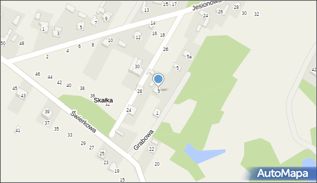 Skałka, Grabowa, 3, mapa Skałka