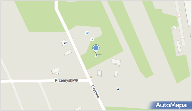 Skierniewice, Grabina, 8, mapa Skierniewic