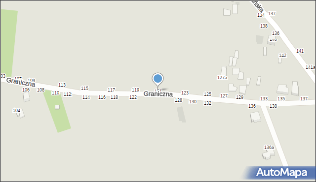 Skierniewice, Graniczna, 121, mapa Skierniewic