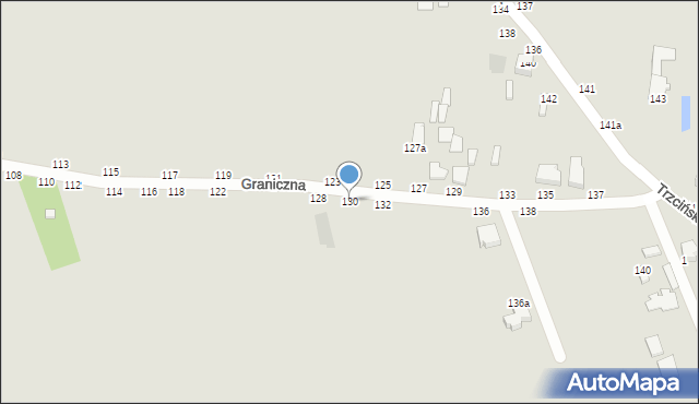 Skierniewice, Graniczna, 130, mapa Skierniewic