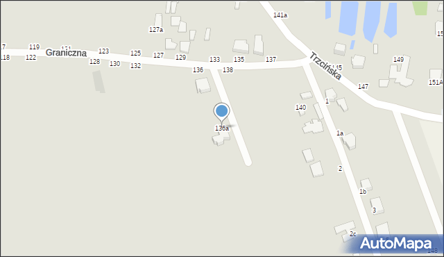 Skierniewice, Graniczna, 136a, mapa Skierniewic