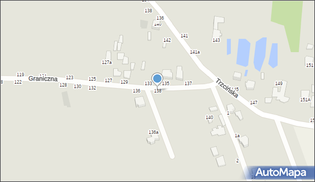 Skierniewice, Graniczna, 138, mapa Skierniewic