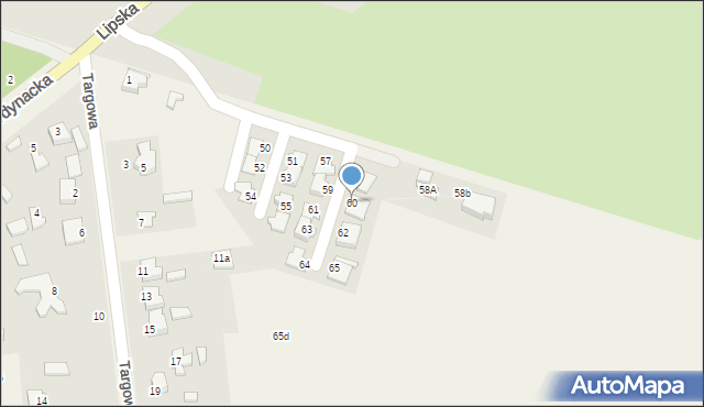 Skokówka, Graniczna, 60, mapa Skokówka