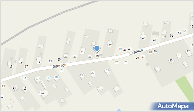 Skopanie, Granica, 35, mapa Skopanie