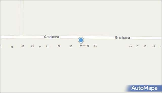 Skowieszyn, Graniczna, 55, mapa Skowieszyn