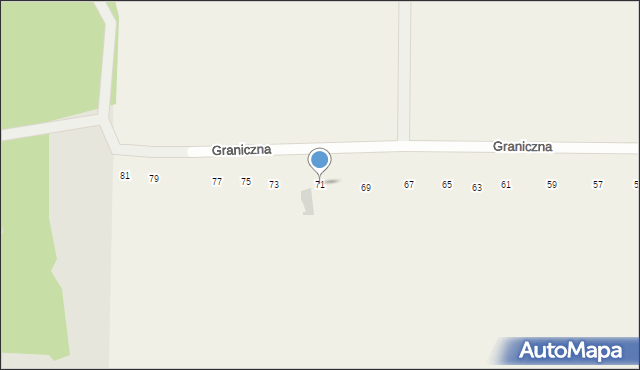 Skowieszyn, Graniczna, 71, mapa Skowieszyn