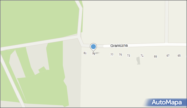 Skowieszyn, Graniczna, 79, mapa Skowieszyn