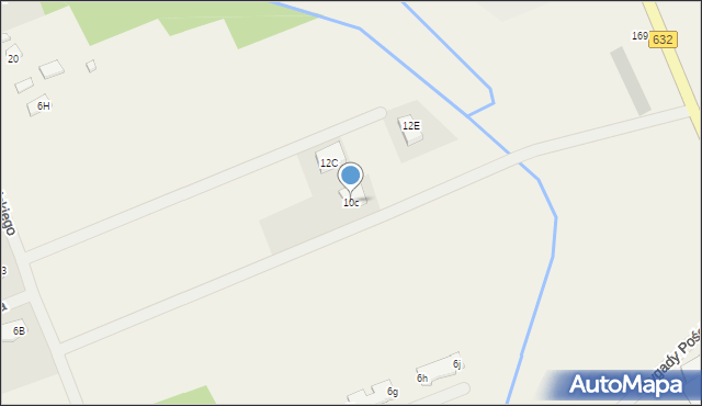 Skrzeszew, Grocholskiego Zdzisława, hr., 10c, mapa Skrzeszew