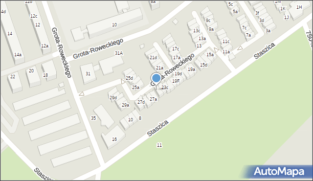 Śrem, Grota-Roweckiego Stefana, gen., 23e, mapa Śrem