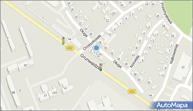 Śrem, Grunwaldzka, 9, mapa Śrem