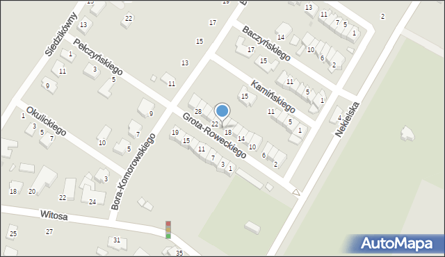 Środa Wielkopolska, Grota-Roweckiego Stefana, gen., 20, mapa Środa Wielkopolska