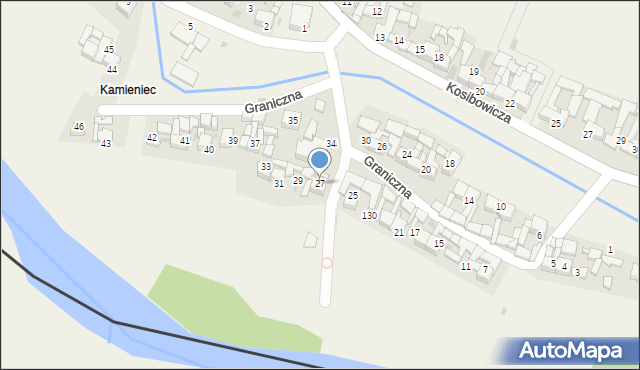 Sromowce Wyżne, Graniczna, 27, mapa Sromowce Wyżne