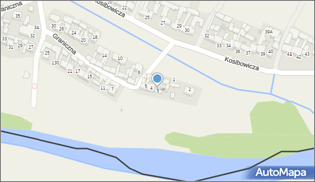 Sromowce Wyżne, Graniczna, 3, mapa Sromowce Wyżne