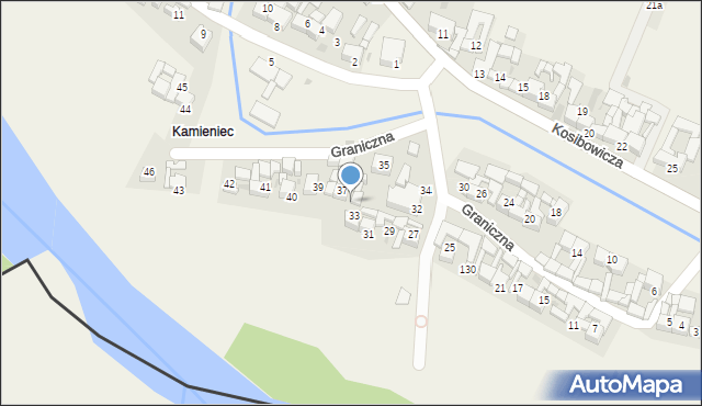 Sromowce Wyżne, Graniczna, 36, mapa Sromowce Wyżne