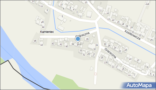 Sromowce Wyżne, Graniczna, 37, mapa Sromowce Wyżne