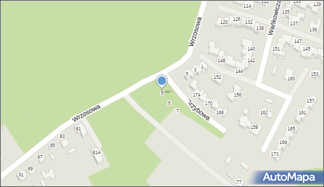 Stalowa Wola, Grzybowa, 3, mapa Stalowa Wola