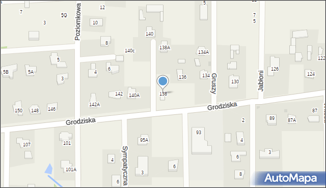 Stara Wieś, Grodziska, 138, mapa Stara Wieś
