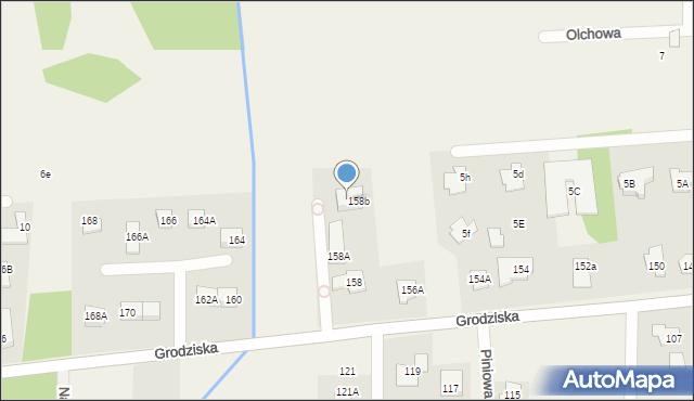 Stara Wieś, Grodziska, 158c, mapa Stara Wieś