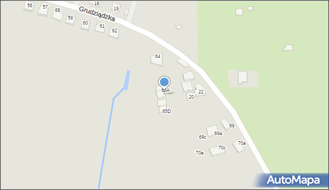 Stargard, Grudziądzka, 65B, mapa Stargard