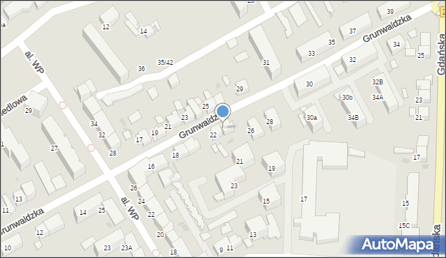 Starogard Gdański, Grunwaldzka, 24, mapa Starogard Gdański