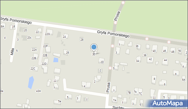 Starogard Gdański, Gryfa Pomorskiego, 30, mapa Starogard Gdański