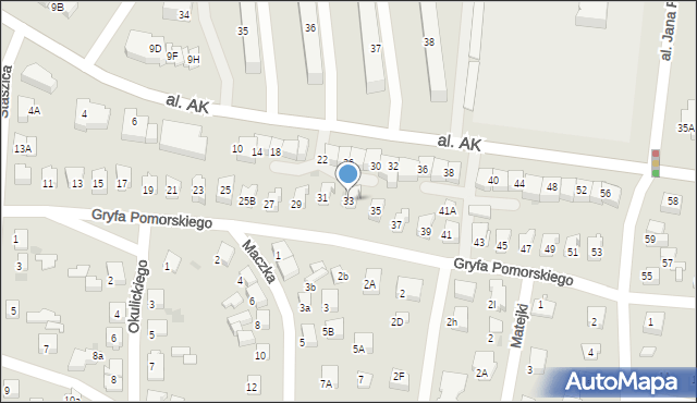 Starogard Gdański, Gryfa Pomorskiego, 33, mapa Starogard Gdański