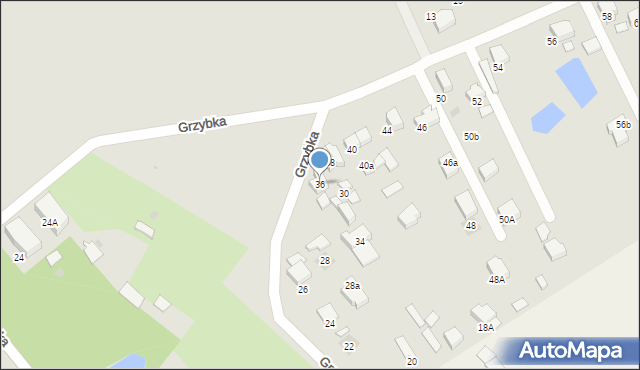 Starogard Gdański, Grzybka Józefa, dh., 36, mapa Starogard Gdański