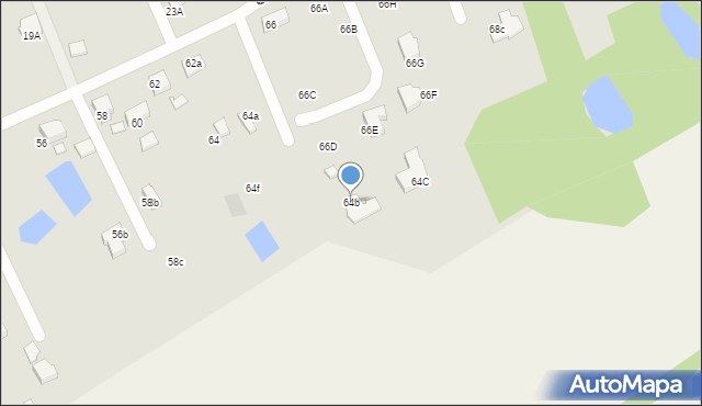 Starogard Gdański, Grzybka Józefa, dh., 64b, mapa Starogard Gdański