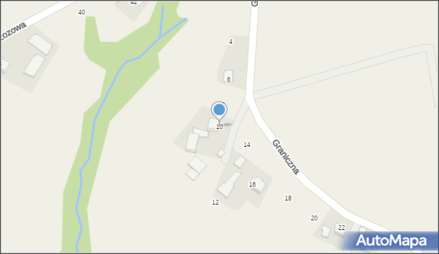 Staszkówka, Graniczna, 10, mapa Staszkówka