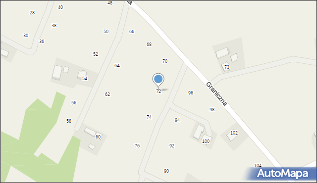 Staszkówka, Graniczna, 72, mapa Staszkówka