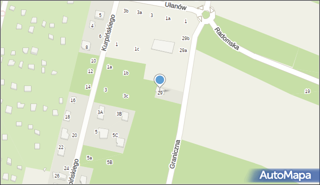 Stefanowo, Graniczna, 29, mapa Stefanowo