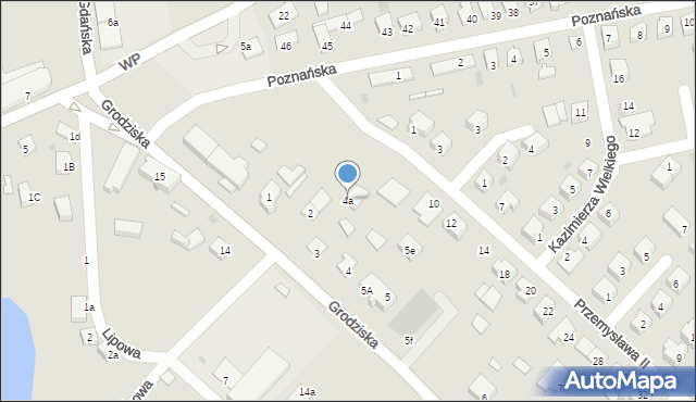 Strzelce Krajeńskie, Grodziska, 4a, mapa Strzelce Krajeńskie