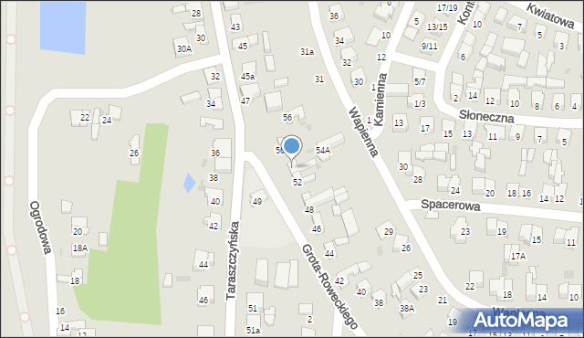 Sulejów, Grota-Roweckiego Stefana, gen., 54, mapa Sulejów