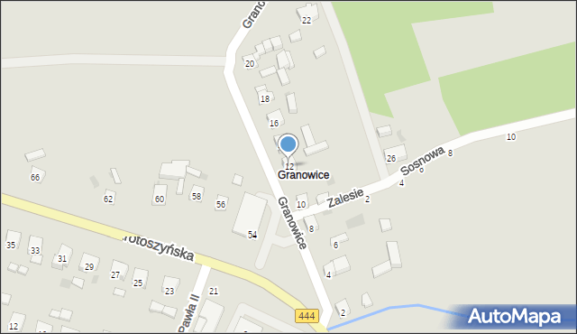 Sulmierzyce, Granowice, 12, mapa Sulmierzyce