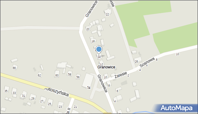 Sulmierzyce, Granowice, 14, mapa Sulmierzyce