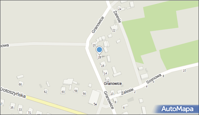 Sulmierzyce, Granowice, 18, mapa Sulmierzyce