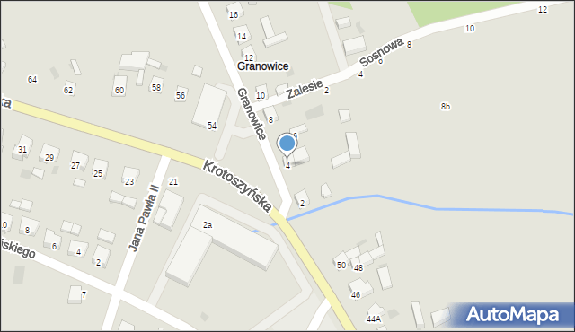 Sulmierzyce, Granowice, 4, mapa Sulmierzyce