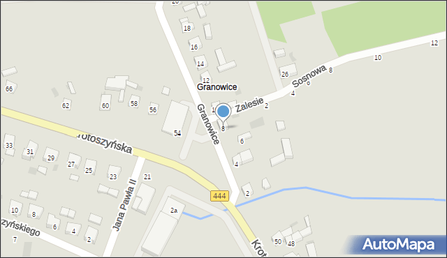 Sulmierzyce, Granowice, 8, mapa Sulmierzyce