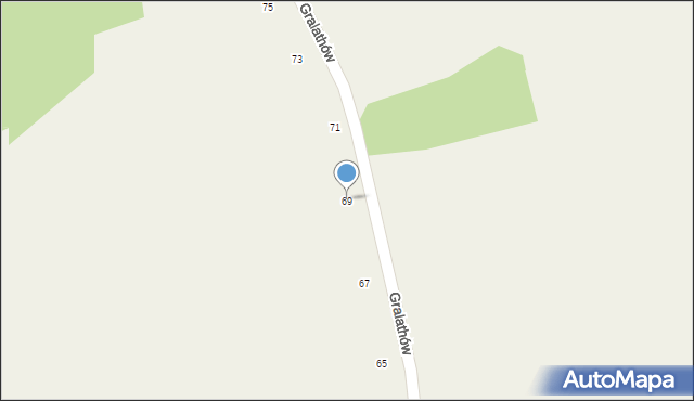 Sulmin, Gralathów, 69, mapa Sulmin